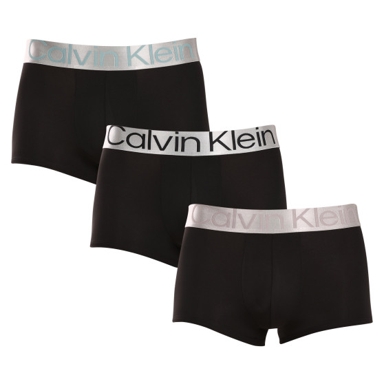 3PACK Vyriški boksininko šortai Calvin Klein juodi (NB3074A-QTE)