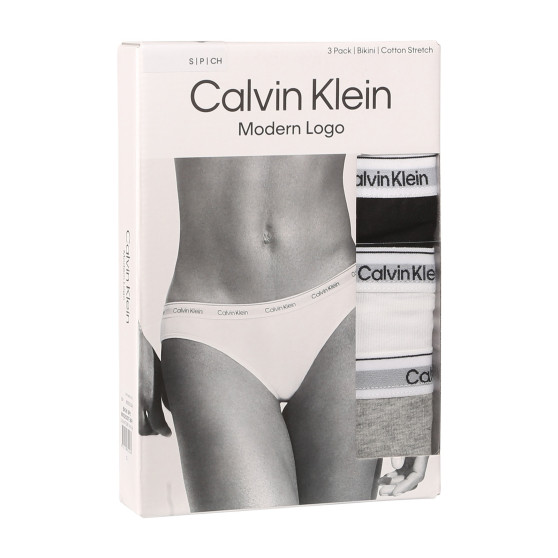 3PACK Moteriškos kelnaitės Calvin Klein multicolour (QD5207E-MPI)