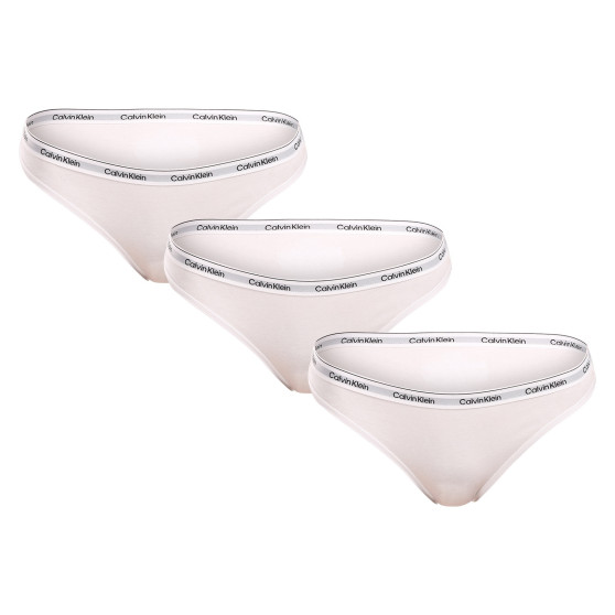 3PACK Moteriškos kelnaitės Calvin Klein white (QD5207E-100)