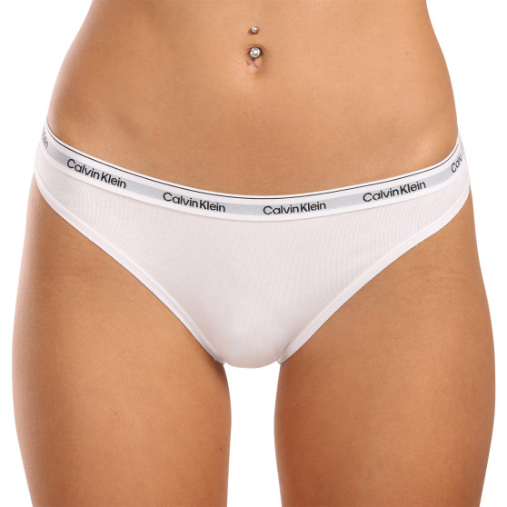 3PACK Moteriškos kelnaitės Calvin Klein white (QD5207E-100)