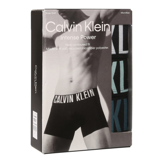 3PACK Vyriški boksininko šortai Calvin Klein juodi (NB3612A-Q1L)