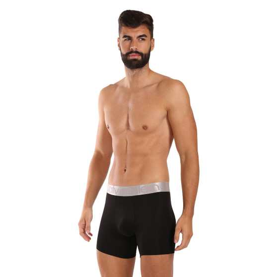 3PACK Vyriški boksininko šortai Calvin Klein juodi (NB3075A-QTE)