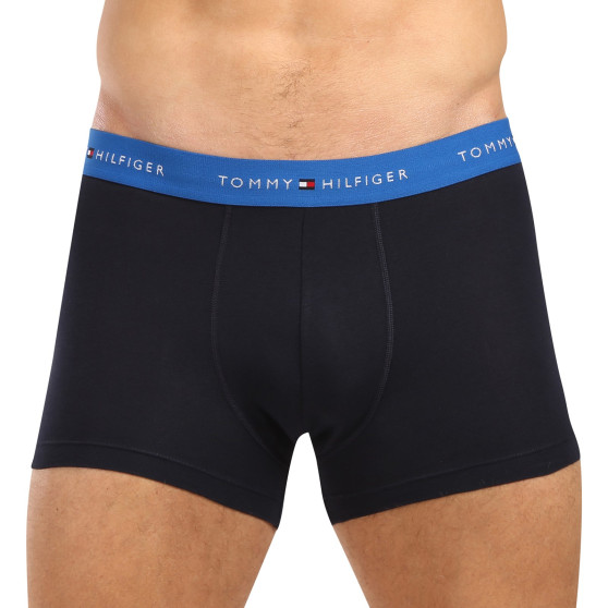 3PACK Vyriški boksininko šortai Tommy Hilfiger tamsiai mėlyni (UM0UM02763 0WR)