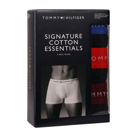 3PACK Vyriški boksininko šortai Tommy Hilfiger tamsiai mėlyni (UM0UM02763 05K)