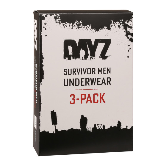 3PACK Vyriški boksininko šortai DAYZ juodi (DZ001)