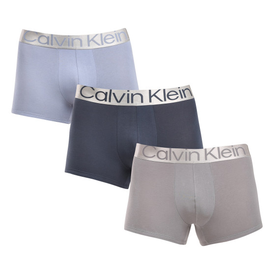 3PACK Vyriški boksininko šortai Calvin Klein daugiaspalviai (NB3130A-PZD)