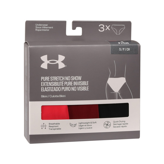 3PACK Moteriškos kelnaitės Under Armour multicolour (1383897 713)