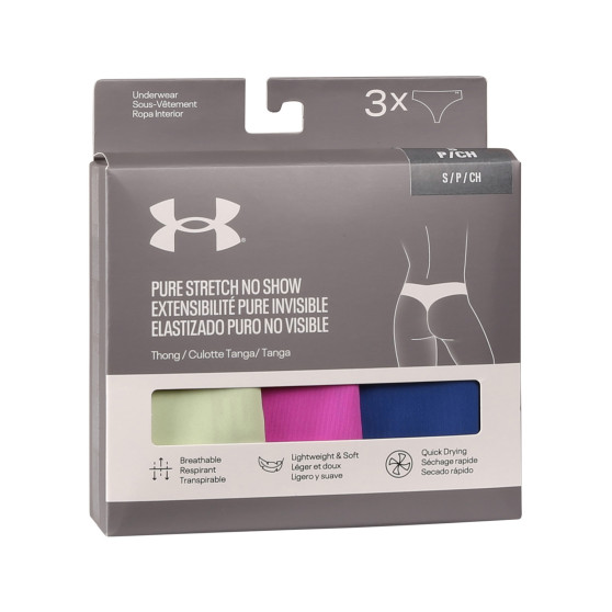 3PACK Moteriški stringai Under Armour multicolour (1383893 383)