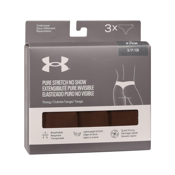 3PACK Moteriški stringai Under Armour multicolour (1383893 543)