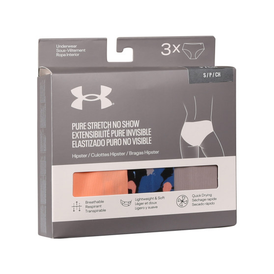 3PACK Moteriškos kelnaitės Under Armour multicolour (1383896 432)