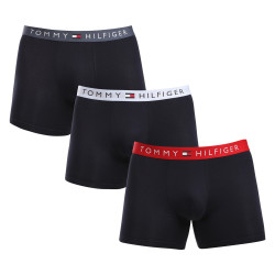 3PACK Vyriški boksininko šortai Tommy Hilfiger tamsiai mėlyni (UM0UM03431 0R1)