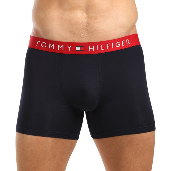 3PACK Vyriški boksininko šortai Tommy Hilfiger tamsiai mėlyni (UM0UM03431 0R1)