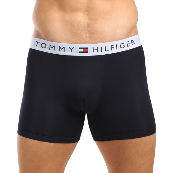 3PACK Vyriški boksininko šortai Tommy Hilfiger tamsiai mėlyni (UM0UM03431 0R1)