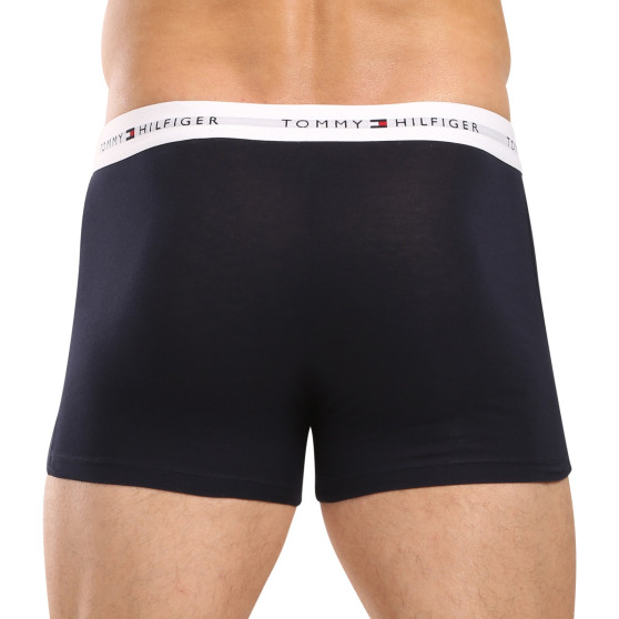 3PACK Vyriški boksininko šortai Tommy Hilfiger tamsiai mėlyni (UM0UM02763 0W3)