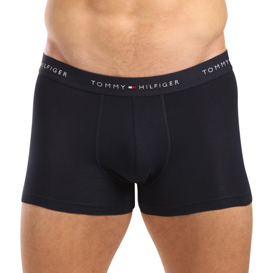 3PACK Vyriški boksininko šortai Tommy Hilfiger tamsiai mėlyni (UM0UM02763 0W3)