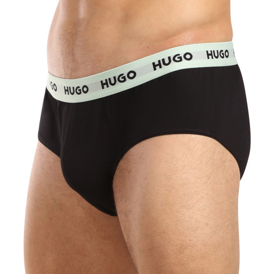 3PACK Vyriškos kelnaitės HUGO juodos (50492378 002)