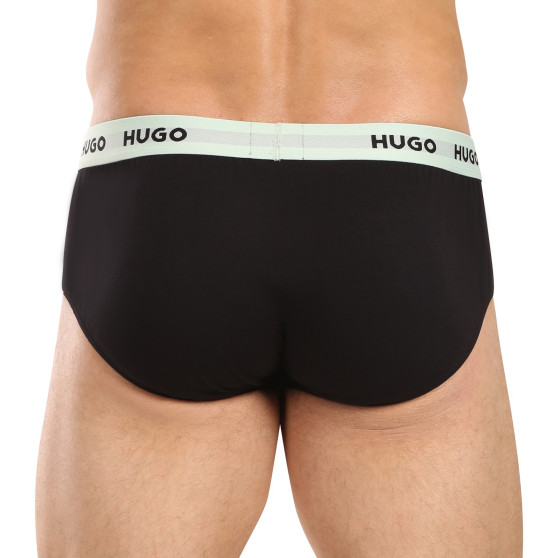 3PACK Vyriškos kelnaitės HUGO juodos (50492378 002)