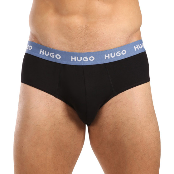 3PACK Vyriškos kelnaitės HUGO juodos (50492378 002)