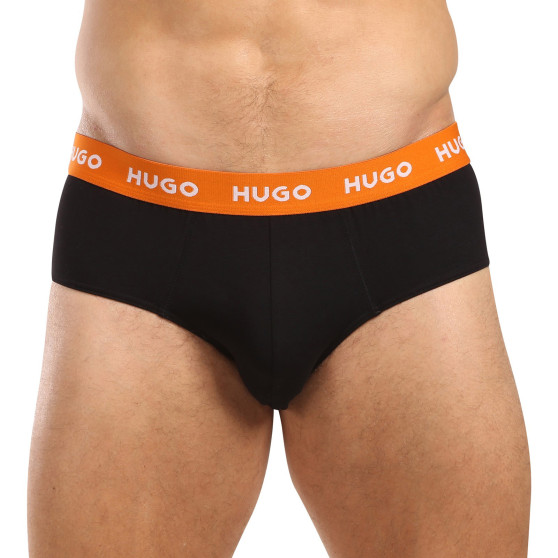 3PACK Vyriškos kelnaitės HUGO juodos (50492378 002)