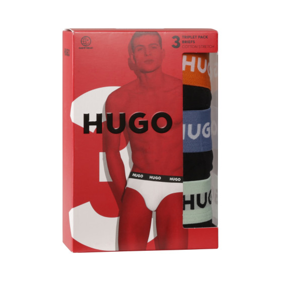 3PACK Vyriškos kelnaitės HUGO juodos (50492378 002)