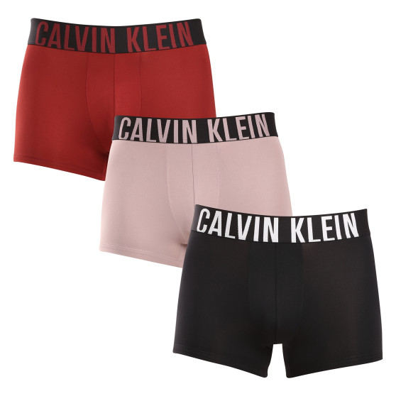 3PACK Vyriški boksininko šortai Calvin Klein daugiaspalviai (NB3775A-Q1Q)