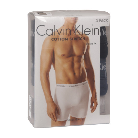 3PACK Vyriški boksininko šortai Calvin Klein daugiaspalviai (NB1770A-QRH)