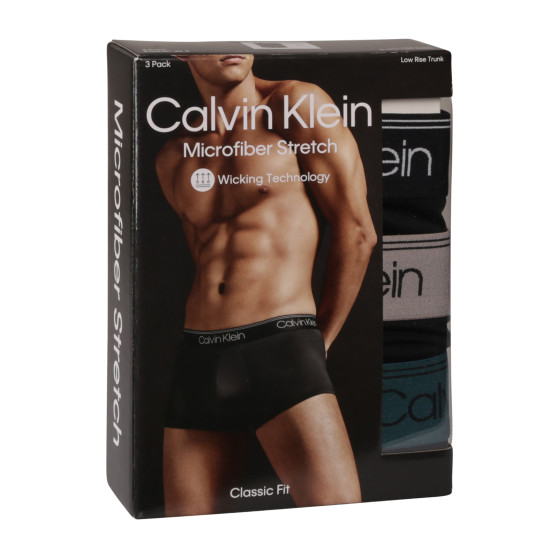 3PACK Vyriški boksininko šortai Calvin Klein juodi (NB2569A-Q7E)