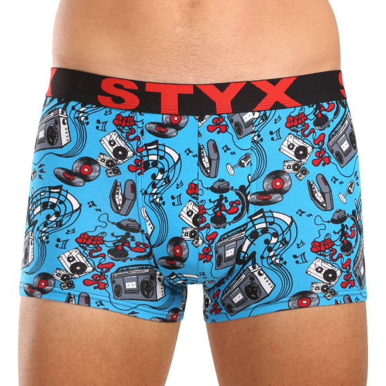 6PACK Vyriški boksininko šortai Styx art sports rubber multicolour (6G13198780)