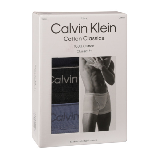 3PACK Vyriški boksininko šortai Calvin Klein daugiaspalviai (NB4002A-PRM)