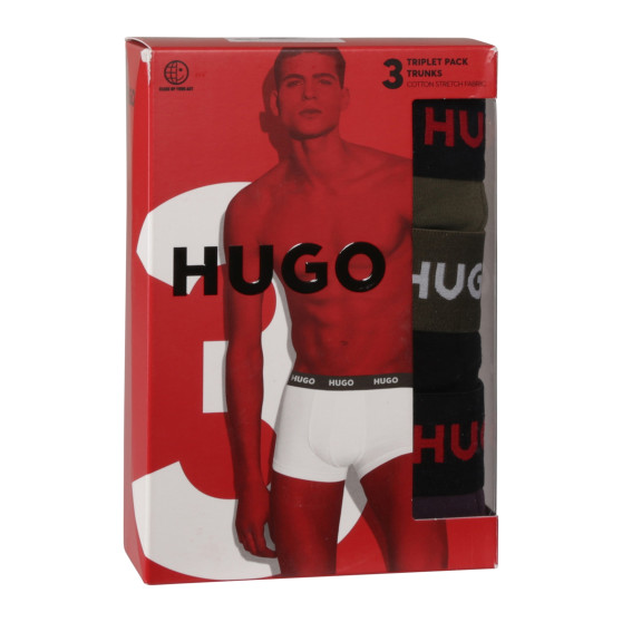 3PACK Vyriški boksininko šortai HUGO daugiaspalviai (50517878 987)