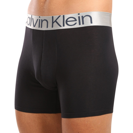 3PACK Vyriški boksininko šortai Calvin Klein juodi (NB3131A-PZE)