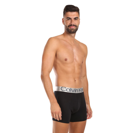 3PACK Vyriški boksininko šortai Calvin Klein juodi (NB3131A-PZE)