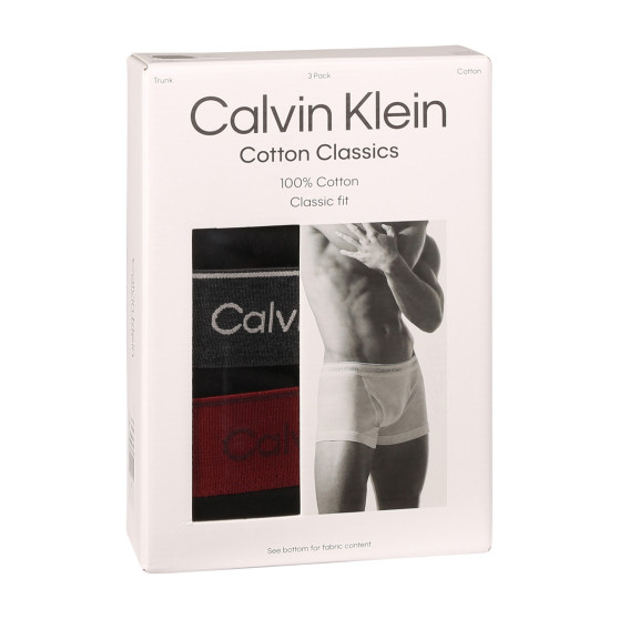 3PACK Vyriški boksininko šortai Calvin Klein juodi (NB4002A-PRU)