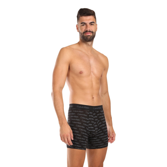 3PACK Vyriški boksininko šortai Calvin Klein daugiaspalviai (NB3057A-QYP)