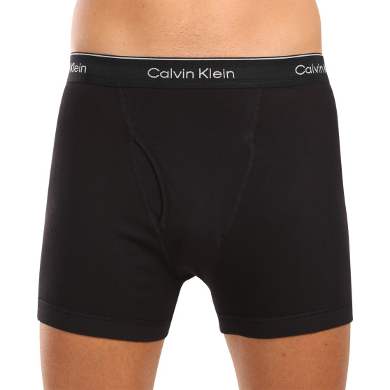 3PACK Vyriški boksininko šortai Calvin Klein juodi (NB4003A-001)