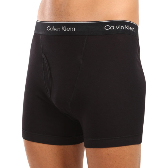 3PACK Vyriški boksininko šortai Calvin Klein juodi (NB4003A-001)