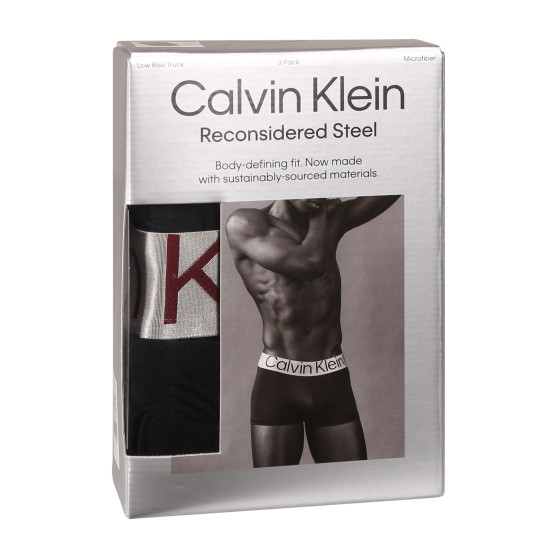 3PACK Vyriški boksininko šortai Calvin Klein juodi (NB3074A-Q09)