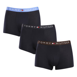 3PACK Vyriški boksininko šortai Tommy Hilfiger tamsiai mėlyni (UM0UM03181 0X0)