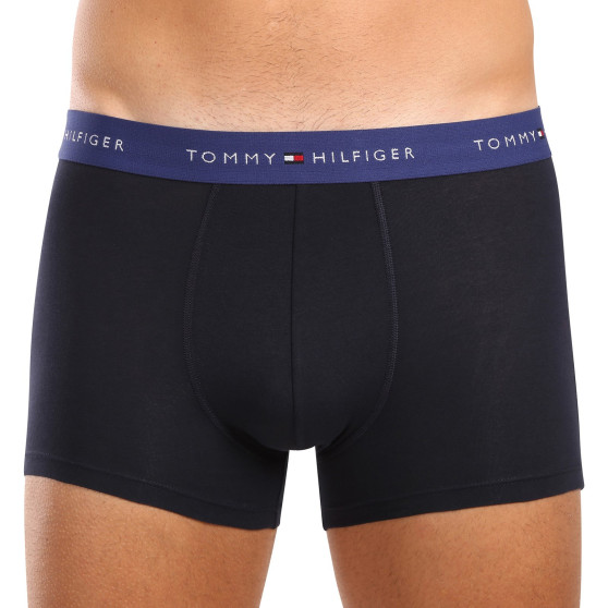 3PACK Vyriški boksininko šortai Tommy Hilfiger tamsiai mėlyni (UM0UM02763 0WN)