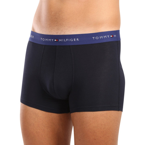 3PACK Vyriški boksininko šortai Tommy Hilfiger tamsiai mėlyni (UM0UM02763 0WN)