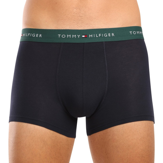 3PACK Vyriški boksininko šortai Tommy Hilfiger tamsiai mėlyni (UM0UM02763 0WN)