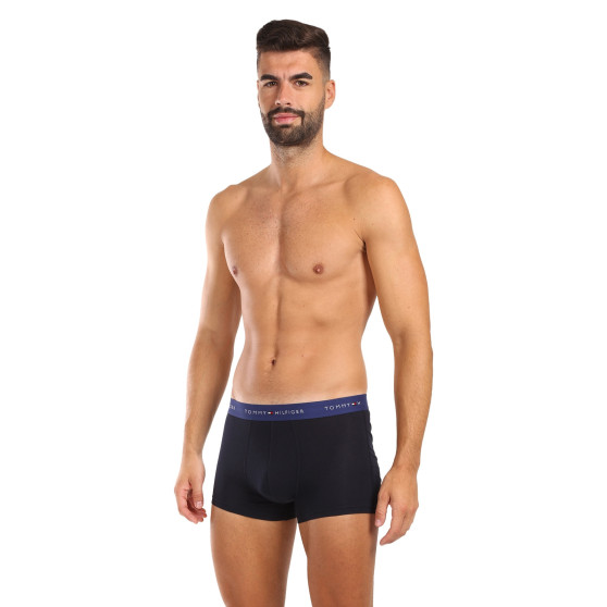 3PACK Vyriški boksininko šortai Tommy Hilfiger tamsiai mėlyni (UM0UM02763 0WN)