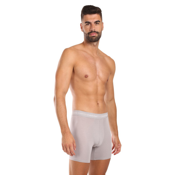 3PACK Vyriški boksininko šortai Calvin Klein daugiaspalviai (NB1770A-QRH)